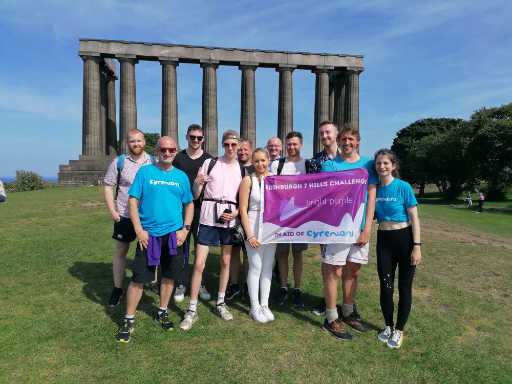 Bright Purple Calton Hill