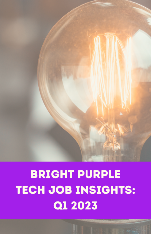 Tech Job Insights: Bright Purple summary of Q1 2023