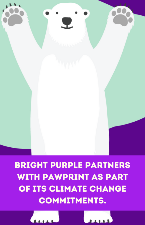 Bright Purple becomes the first recruitment agency to roll out Pawprint for Business to all employees.