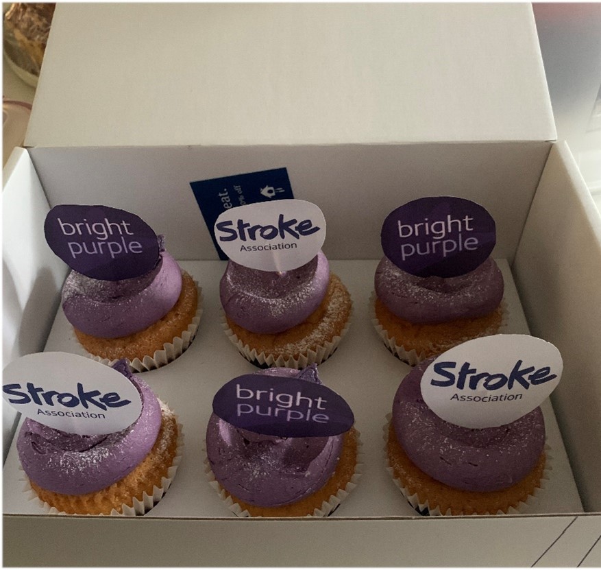 Give a hand and bake: Charity fundraising for the Stroke Association.